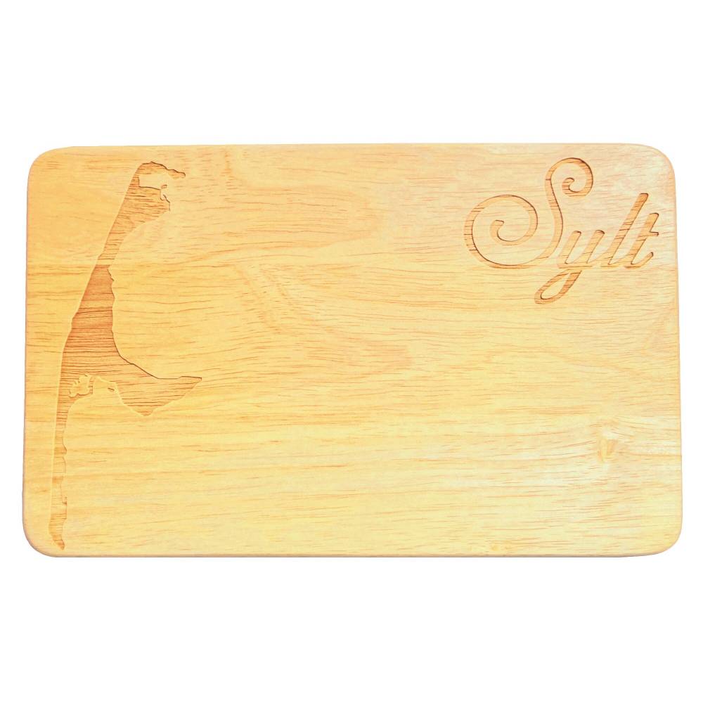 Brotbrett Sylt Gravur Nordfriesische Inseln Holz Nordsee norddeutsches Design Holzgravur Bild 2