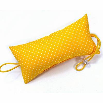 Türstopper Pünktchen gelb weiß, sonnengelb, Türpuffer Baby Kinderzimmer, by BuntMixxDESIGN