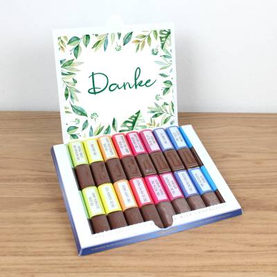 AUFKLEBER SET - Merci Danke Floral Abschiedsgeschenk Kita Erzieher