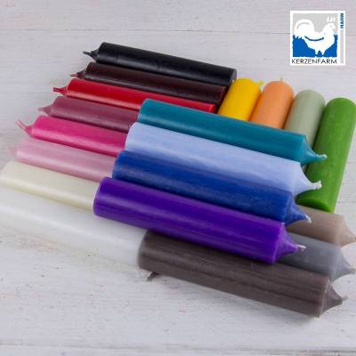 Stabkerzen Tischkerzen, 100 x 22mm in vielen Farben ideal für Resin und Keraflottprodukte