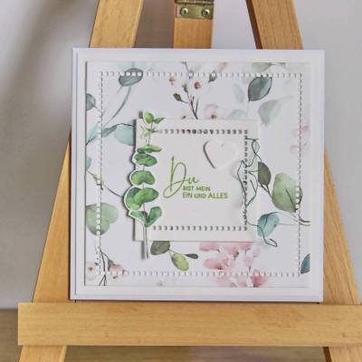 Grußkarte "Du bist mein Ein und Alles" aus der Manufaktur Karla