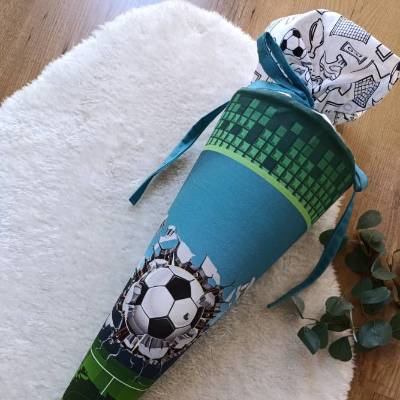 Einschulung - Schultüte * Fussball * personalisierbar