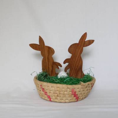 Osterhase, Altholzdekoration, Osterdekoration