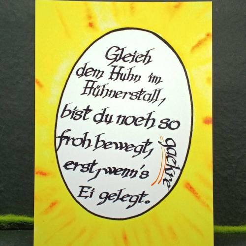 Postkarte A6 mit Spruch