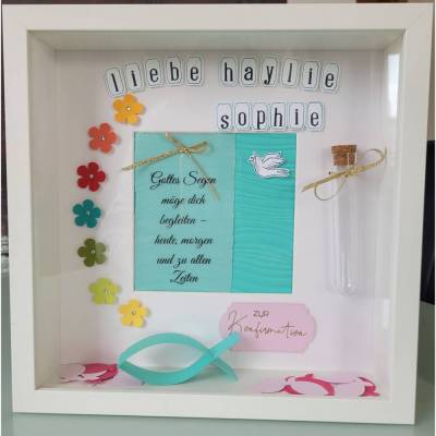 3D Bilderrahmen als Geldgeschenk für Konfirmation/Kommunion/Firmung, Stampin up