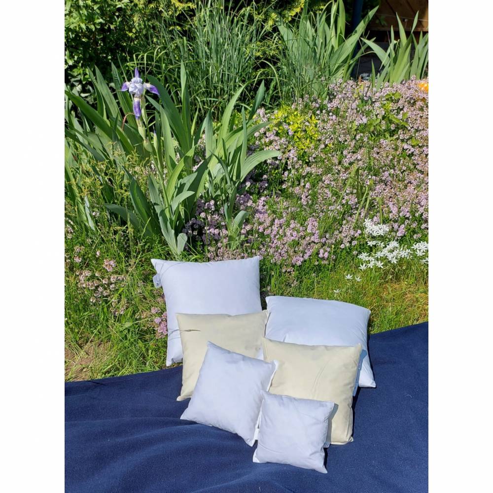 50 x 50 cm Daunenkissen mit 600 g Daunenfüllung Füllkissen Sitzkissen Kuschelkissen Innenkissen Kissen