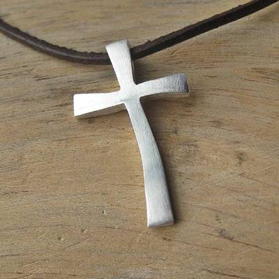 Silberkreuz  "Consuelo"  Silber 925 , ausgefallenes Kreuz, Geschenk zur Konfirmation, Kommunion, Firmung