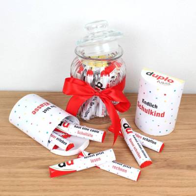 AUFKLEBER SET - Duplo Endlich Schulkind Einschulung Geschenk