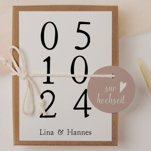 Geschenkschachtel Hochzeit Paar Umarmung schwarz/weiß - Geldgeschenk Hochzeit schlicht Geldgeschenk Namen Brautpaar 