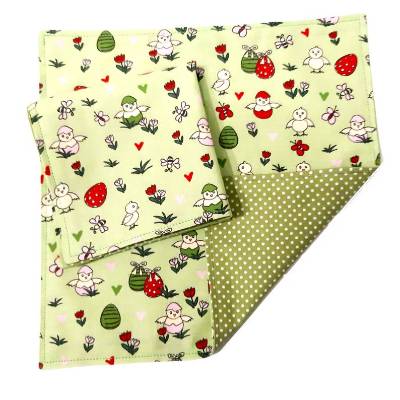 Stoffservietten 2er Set, Osterservietten