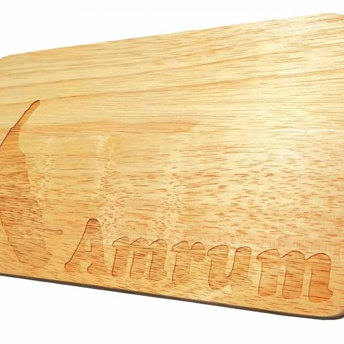 Brotbrett Amrum Gravur Nordfriesland Inseln Holz Frühstücksbrett Nordfriesische Inseln