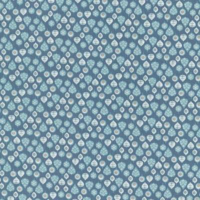 Westfalenstoffe Kitzbühel blau weiß Bäume Baumwolle Webware Druckstoff