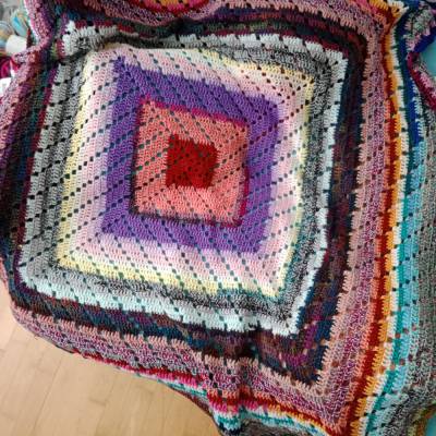 Couchdecke, Kuscheldecke, Dekodecke, 160cm * 160cm, Bunt Glitzer