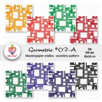 Nahtlosmuster Geometrie #03A, Scrapbooking Bildschirmschoner Karten Motivpapier Stoffdesign, Endlosmuster