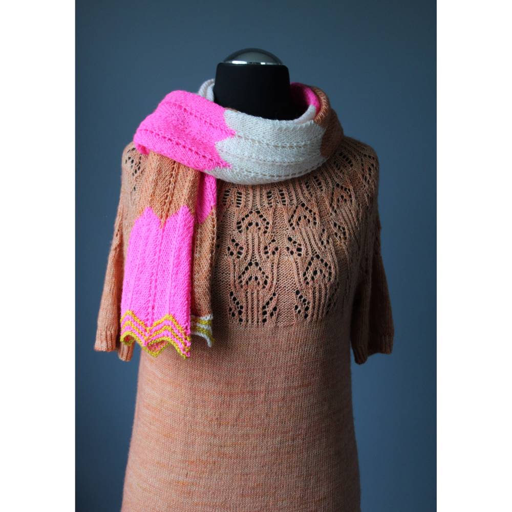 Anleitung: Bohemian Spa -  Schal Tuch Stola stricken Bild 9