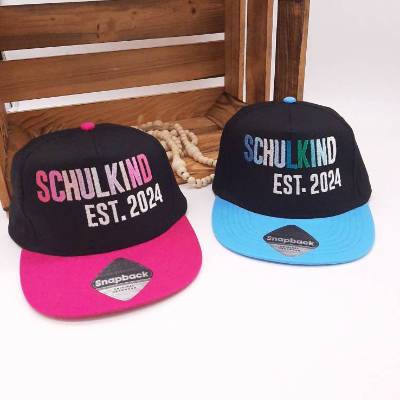 Basecap Schulkind 2024 | Cap bestickt | Snapback | Cap | One Size | Geschenk zur Einschulung | Cappy | Mütze