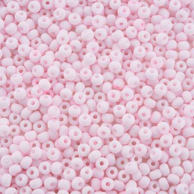 20 Gramm * Rocailles * Glasperlen  * Matt * Macaron Farbe * 4x3 mm * 0/6 * Rosa * A8-0221