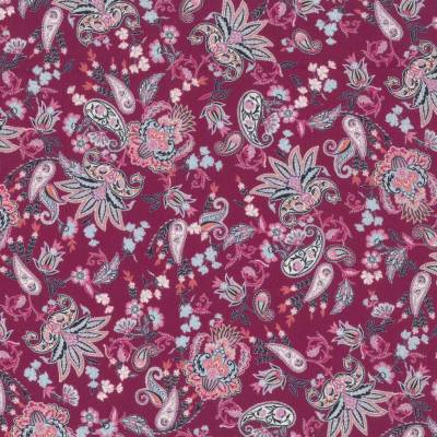 Westfalenstoffe uni Bali rosa Blumen Paisley 100% Baumwolle Webware Webstoff