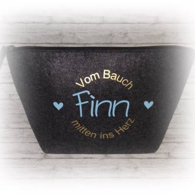 Personalisierte Tasche mit Name des Babys / Kindes, Windeltasche, Kulturbeutel Baby Kind, Geschenk zur Geburt