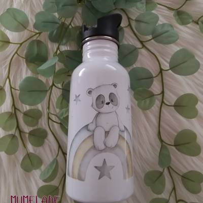 Trinkflasche Regenbogenbär