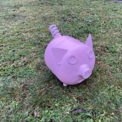 Schweinchen aus Metall Schrott Skulpur