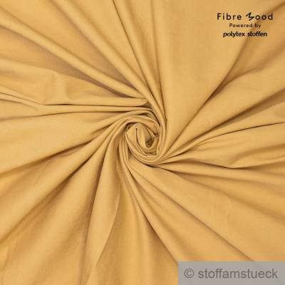 Stoff Baumwolle Elastan Feinköper beige 7.75 oz Fibre Mood