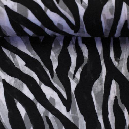 13,90EUR/m Viskose "Mailand" Zebra Muster