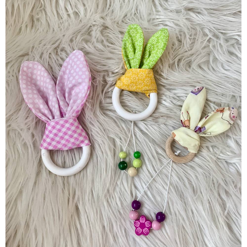 Stickdatei Knisterohren, Hasenohren, Baby Greifling Bild 2