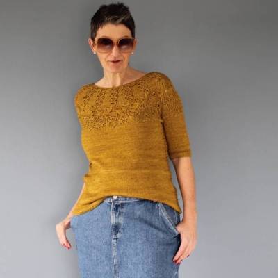 Anleitung: "Tepla" Pullover oder Shirt stricken