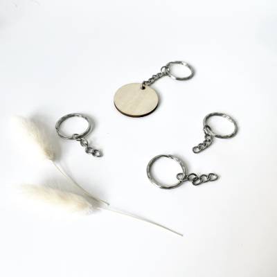 1-10 Stück Schlüsselanhänger Ringe zum Basteln und Selbstgestalten DIY