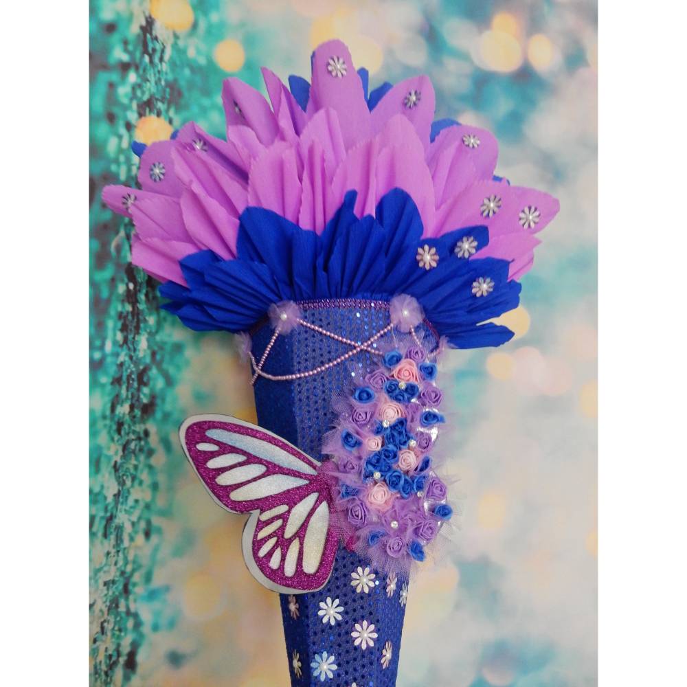 Schultüte Schmetterling  Zuckertüte Bild 1