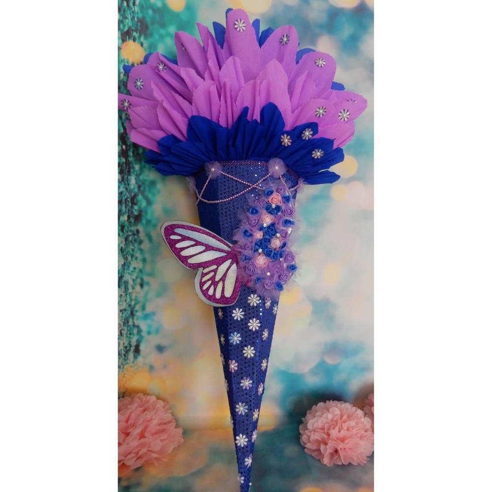 Schultüte Schmetterling  Zuckertüte Bild 2