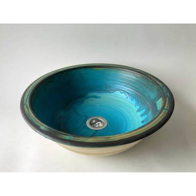 Waschbecken / Karibik Ø 38 cm Höhe 13 cm