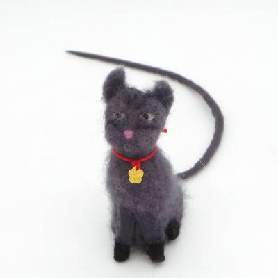 Lesezeichen grauer Kater - Katze bewacht das Buch seiner Besitzer, witziges Lesezeichen für Katzenfreunde, Buchaccessoir