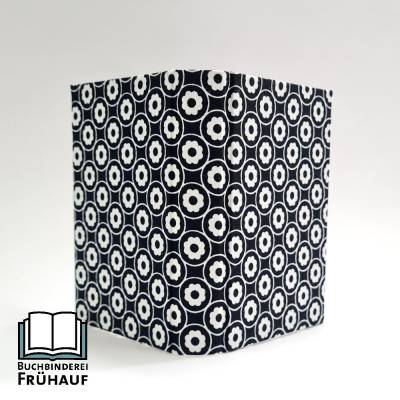 Kleiner Ewiger Kalender Immerwährender Kalender Geburtstagskalender Retro Blumen schwarz weiß 9x13cm