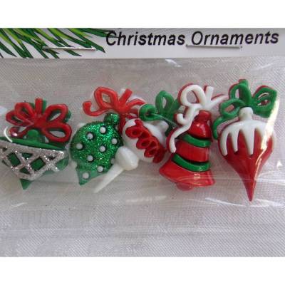 Dress it up Knöpfe      Baum - Schmuck     (1 Pck.)    Christmas Ornaments       Kinderknöpfe