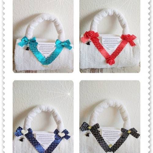  Weihnachten Geschenk für Frauen Handtasche aus Handtücher Geburtstag Valentinstag Muttertag