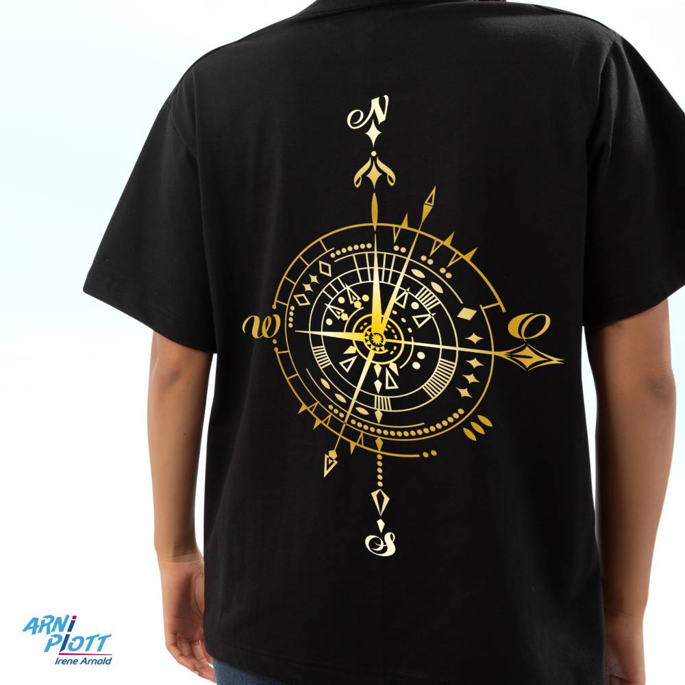 Plotterdatei Kompass, Windrose – SVG-Datei Camping Shirt, Hoodie, Camper – Gutschein Geschenk, Bin weg – vitage, antik Bild 8