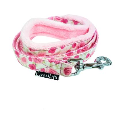 Hundeleine Rosalie 1,20 m mit Handschlaufe Leine rosa mit gepolsterter Handschlaufe