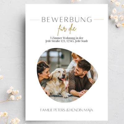 Wohnungsbewerbung Vorlage für Familien & Singles mit Haustieren und Kindern – Word, Pages, Canva 2026