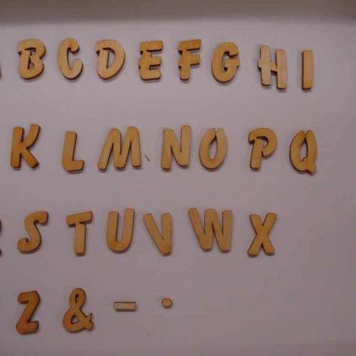 DIY Holz Großbuchstaben ABC19mm bemalbar