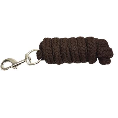 Führstrick, Anbindestrick braun silberfarbener Karabiner
