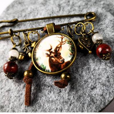 Brosche, Anstecknadel, Anstecker, Charivari-Brosche, Trachtenschmuck