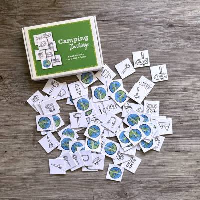 Camping Spiel | Memo Spiel | Camping Spiel für Kinder | Camping Geschenk | Camper Geschenk | Camper | Vanlife