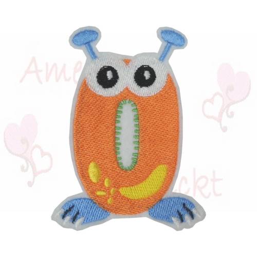 Freche Monster Zahlen Aufnäher – Bügelbild Applikation für Geburtstag & Kinderkleidung