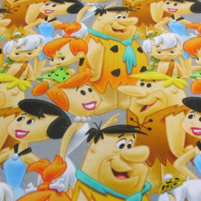 Jersey Baumwolljersey Fred Feuerstein The Flintstones  Oeko-Tex® Standard 100 (1m/17,50€)