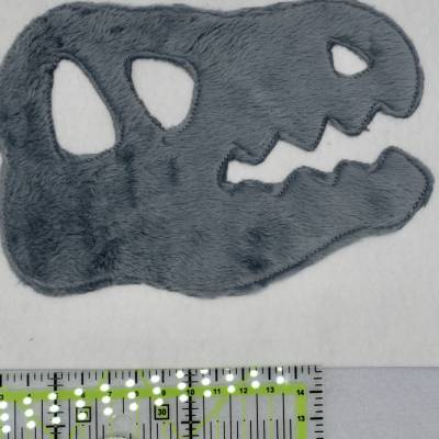 Dino Dinosaurier Skull Applikation Patch zum Annähen Aufbügeln für Schultüte & co.