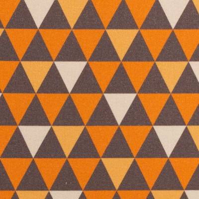Baumwolle Werner Dreiecke orange/braun by Swafing Oeko-Tex Standard 100 (1m/9 ,-€) 