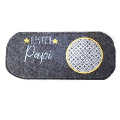Tassenuntersetzer, Mugrug, Tassenteppich "Bester Papi"