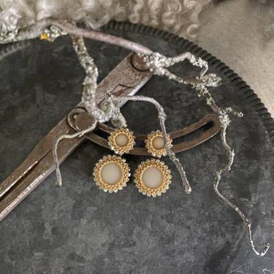 ! Kundenbestellung !  Ohrstecker|hänger • Naturell • einzigartiger Hingucker